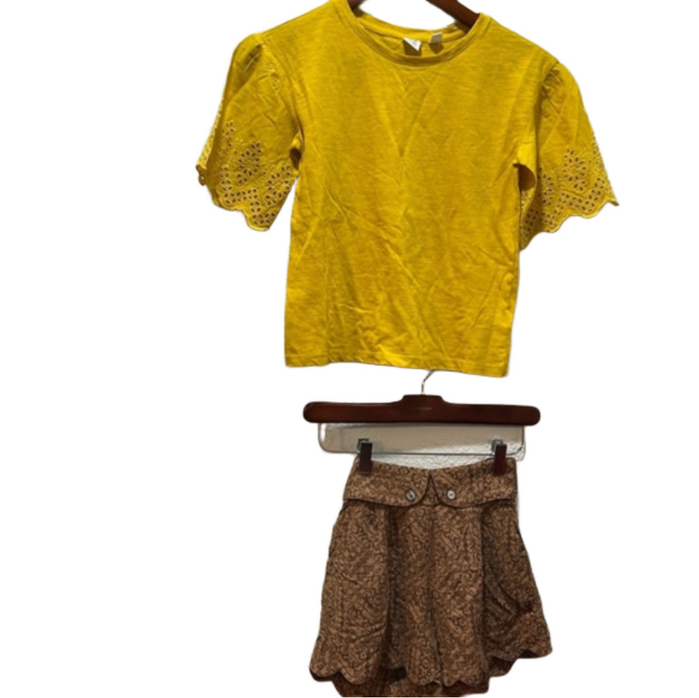435 by Matilda Jane clothing & GAP kids SET size 8 GUC yellow and brown colors